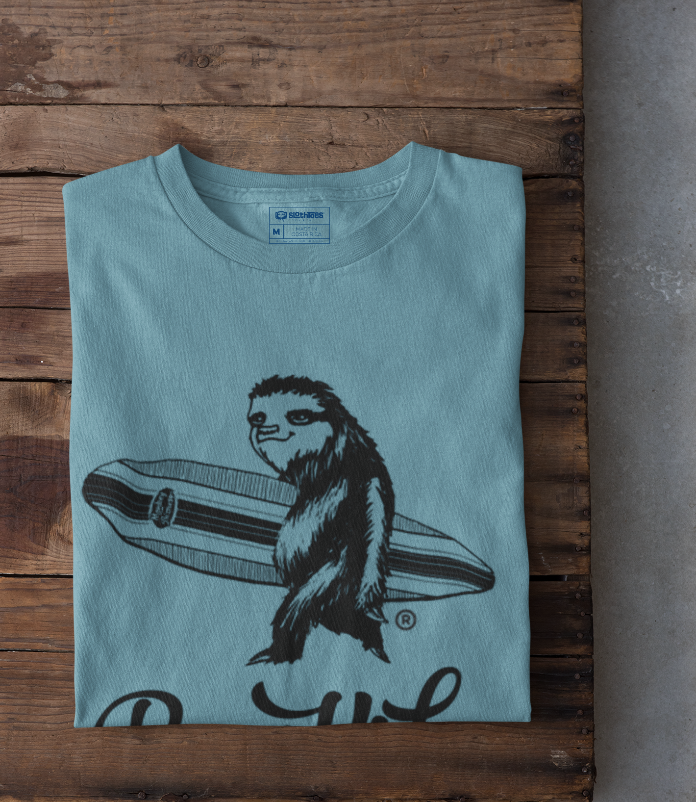 Surfing Sloth Men's Short Sleeve Tee