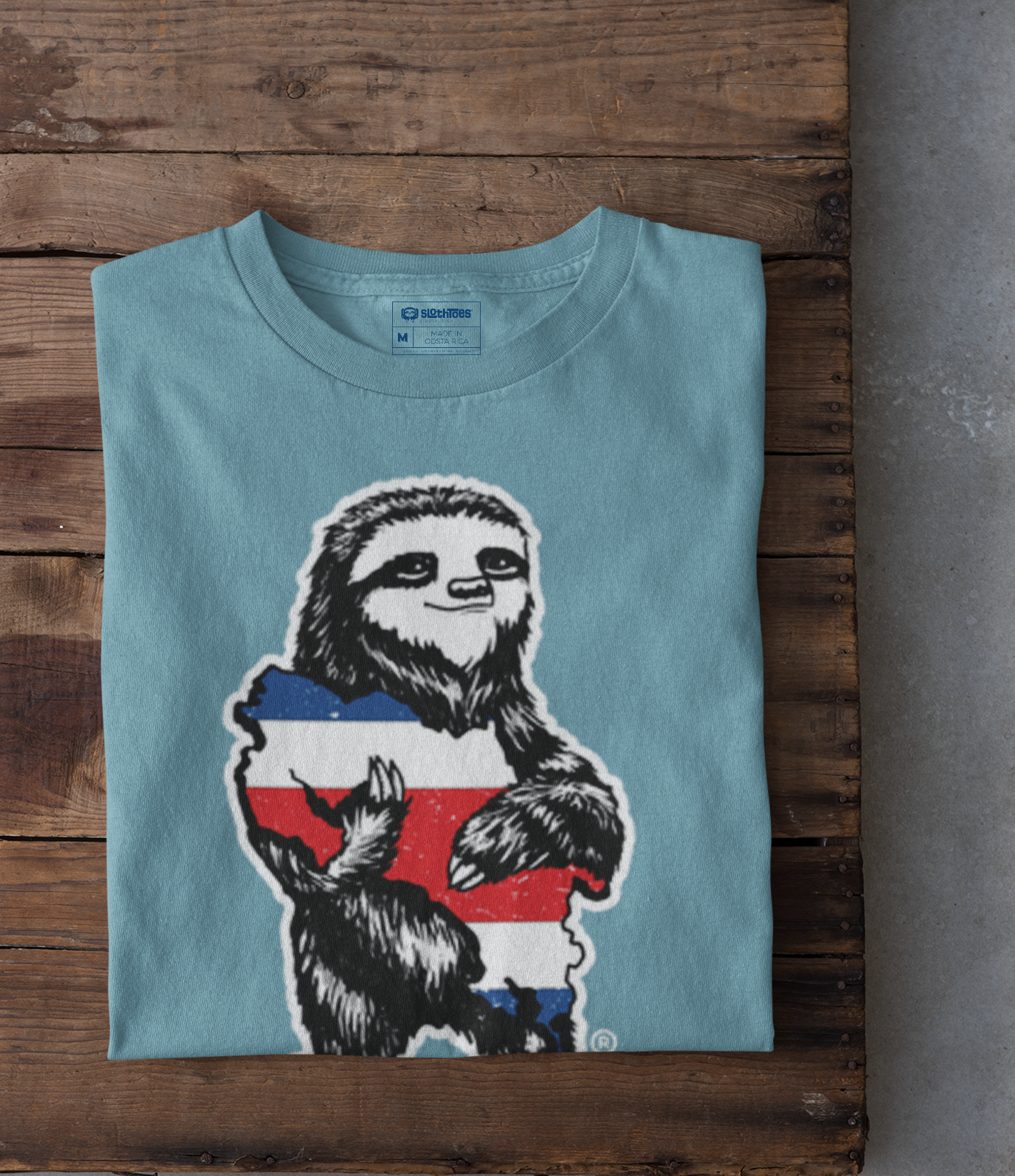 Costa Rica Sloth Short Sleeve Tee