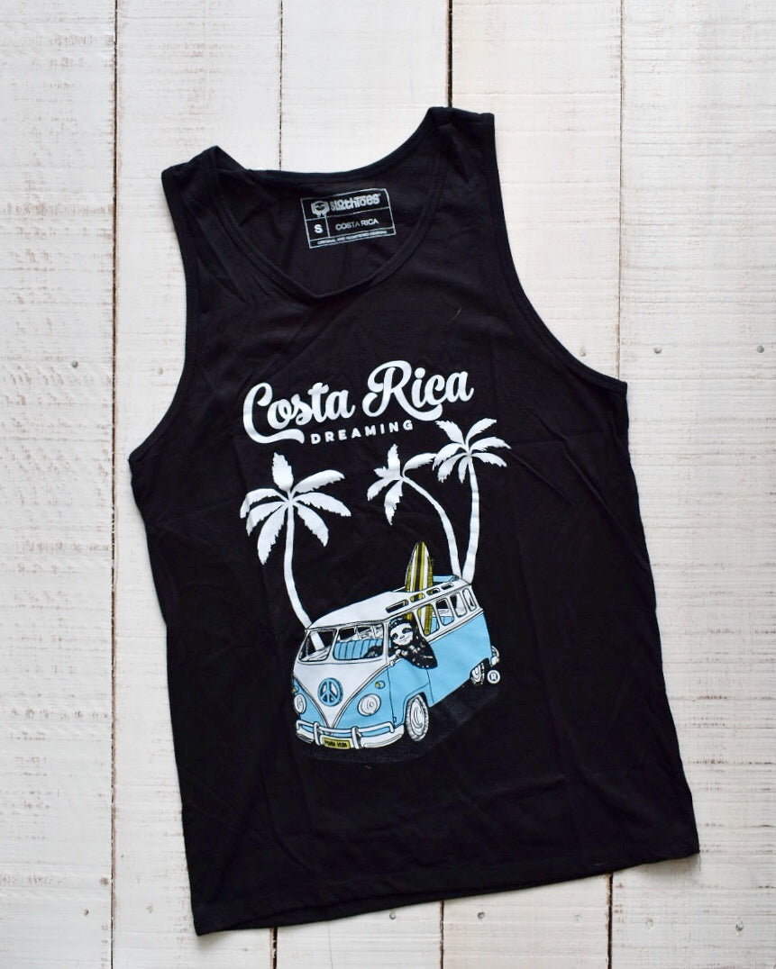 Camiseta sin mangas para hombre Costa Rica Dreaming – Slothtoescr