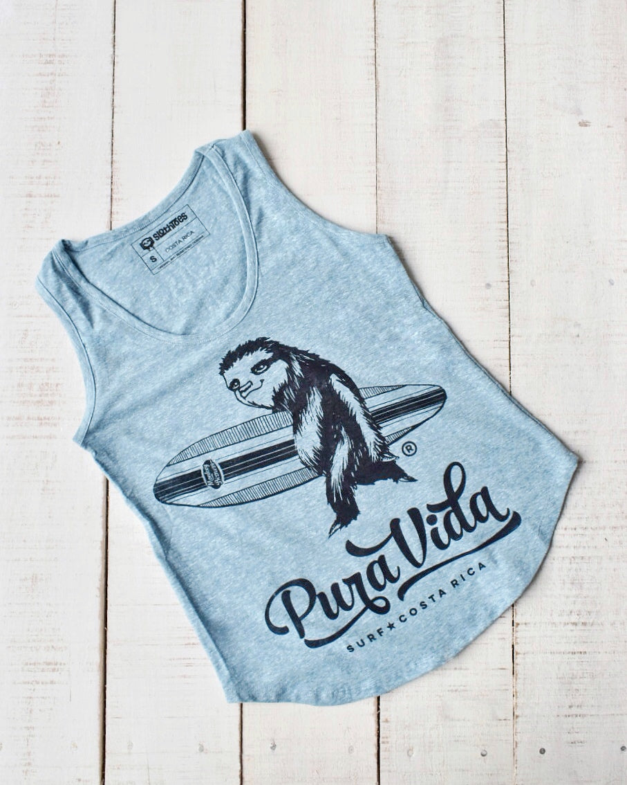 Surfing Sloth Women's Tank