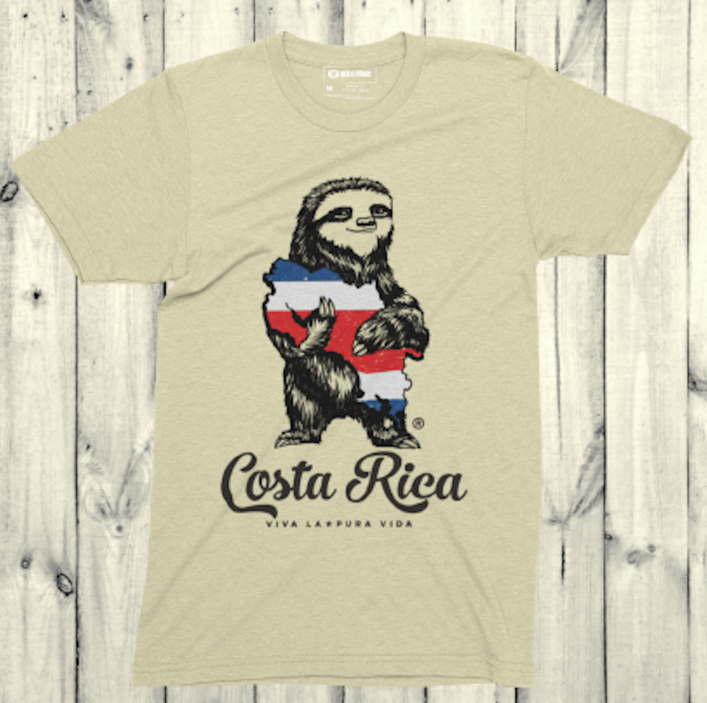 Costa Rica Sloth Short Sleeve Tee