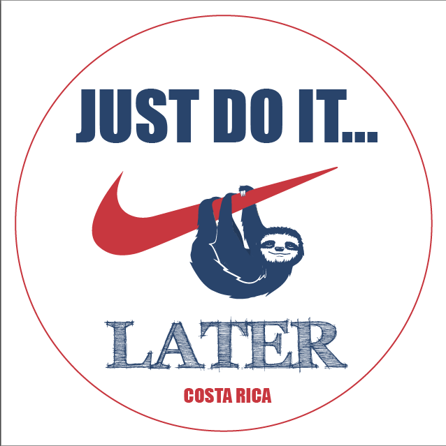 Just Do It Later Die-Cut Sticker - Slothtoescr