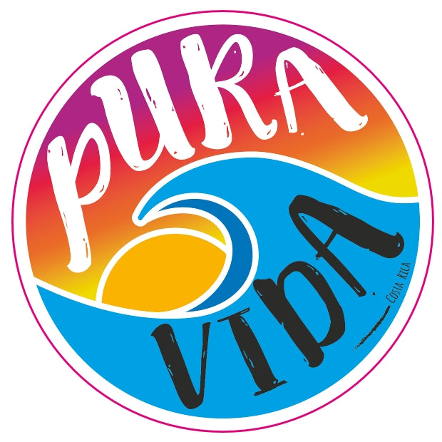 Pura Vida Wave Die Cut Sticker – Slothtoescr