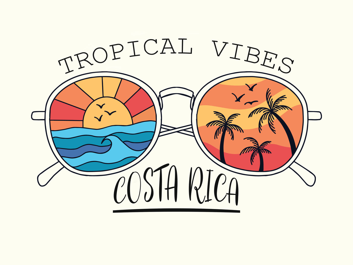 Tropical Vibes Sticker