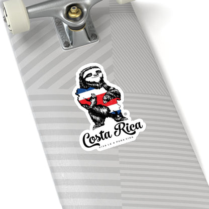 Costa Rica Sloth Die-Cut Sticker - Slothtoescr
