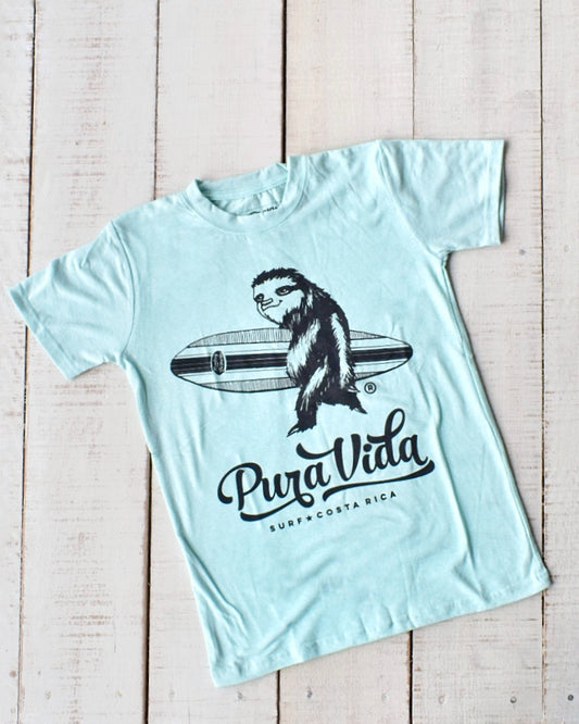 Camiseta de niño Surfing Sloth
