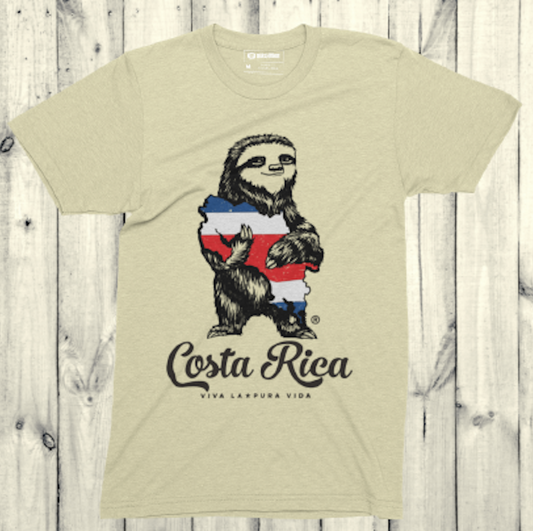 Costa Rica Sloth Short Sleeve Tee