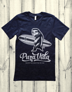 Camiseta de niño Surfing Sloth